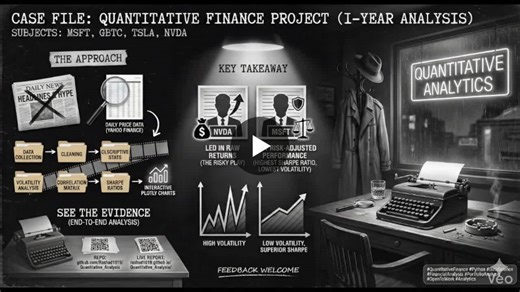 MSFT vs NVDA: Quantitative Finance Analysis with Python | Rashad Ferguson posted on the topic | LinkedIn