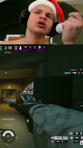 Santa Claus Plays Rainbow Six Siege & Loses His Mind! #shorts