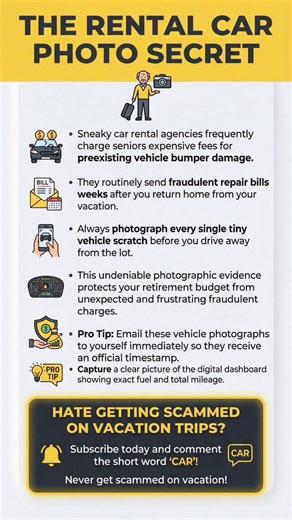 NEVER Skip This Rental Car Step! 📸 #TravelSafety