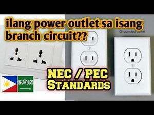 ilang power outlet sa isang 20A branch circuit? How many power outlet in one branch circuit?