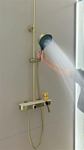 Electroplated Gold Shower Set – Pure Luxury