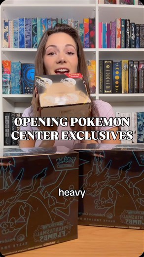 Alexia Raye on Instagram: "Opening Pokemon Center exclusive ETBs and booster box!! Should I open or keep it sealed? 🤨 #pokemon #pokemontcg #pokemonza #megaevolution #pokemonpackopening #phantasmalflames"