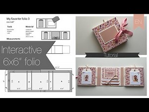Folio Style 3 TUTORIAL - Interactive Mini album/Folio in size 6x8" or 6x6" (Trifold folio)