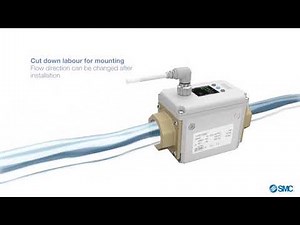 SMC Electromagnetic digital flow switch LFE Series