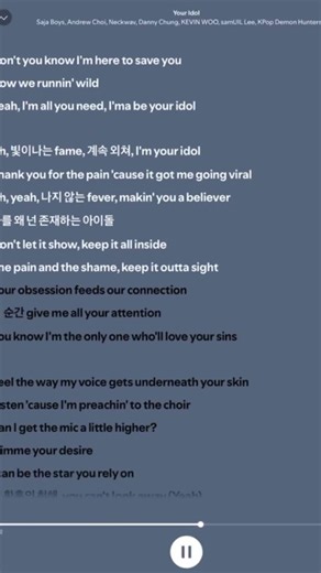 Deleted song part from your idol!!