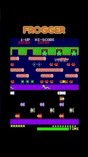 Frogger 10–Classic Arcade Gameplay#shorts