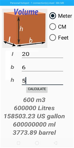 Download Tank/Box Volume Calculator android on PC