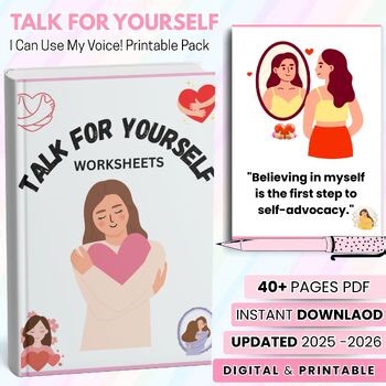 Self Advocacy Worksheets | SEL Confidence Activities | School Counseling & Class