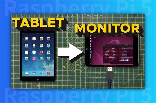 将旧iPad或安卓平板改造成树莓派的外接显示器！