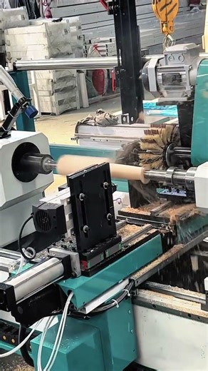 The Science of Woodturning: Witnessing an Automatic Lathe Machine in Action!