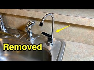 How to remove old kitchen RO water system faucet.