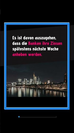 Bauzinsen werden steigen #immobilien #bank #zins