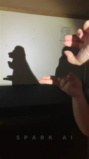 This hand shadow turns into a dancing person 🕺 | Mind trick #shorts