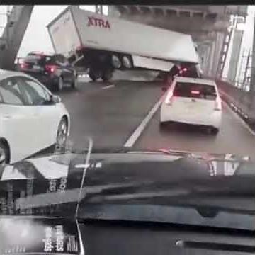 Big-rig blows over on Richmond-San Rafael Bridge