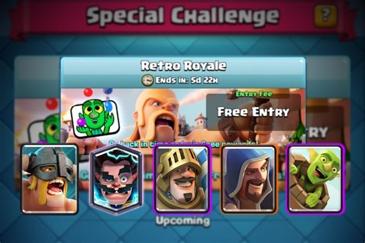 5 best cards for the Retro Royale challenge in Clash Royale
