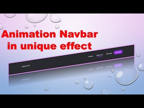 How To Create Animation Navbar Using HTML & CSS || Menu Hover Animations || 2022