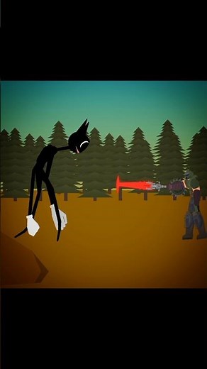 doom guy vs cartoon cat stick nodes part 1 #animation