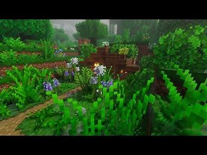 Minecraft Hillside Cottage in the Rain – 2K Relaxing Cinematic Wallpaper