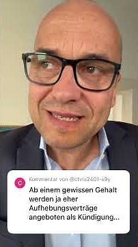 Besserverdienende = Eher Aufhebungsvertrag als Kündigung?