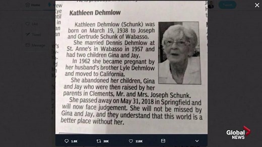 Abandoned children write mother’s obit: ‘She will not be missed’