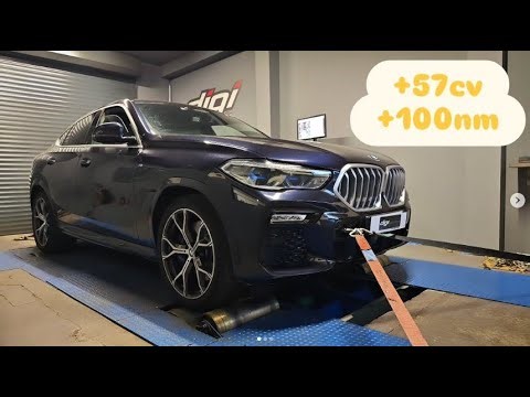 BMW X6 G06 30D 265cv AUTO Reprogrammation Moteur @ 323cv Digiservices Paris 77 Dyno
