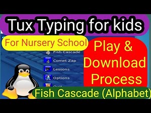 Tux typing play and download tricks | thecomputerschool | fish cascade alpabet