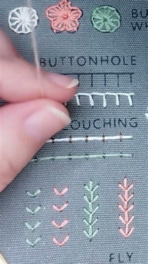 🧵 PUNTADA DE OJAL #bordadoamano #handbroidery #embroidery #puntadasbasicas