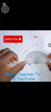 HOW TO CONSTRUCT ANGLES 90, 45 AND 135 DEGREES.