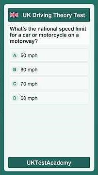 Can you answer this UK driving theory test question? UK Driving Theory Test 2026 🚗 Quick Quiz |