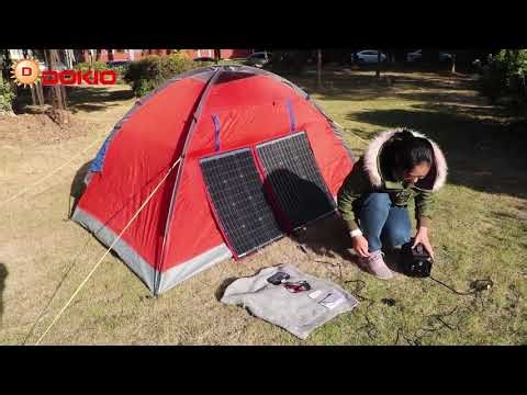 Connection video of dokio flexible solar panels