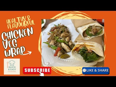 Chicken Veg Wrap Recipe | Easy & Healthy Wrap at Home #viralvideo