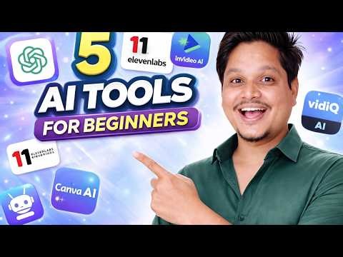 Top 5 AI Tools for Beginners 2026 | Free AI Tools That Save Time 🤖video 260319 103821