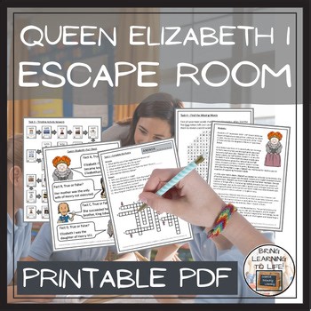 Queen Elizabeth I Escape Room | Social Studies & History Activity