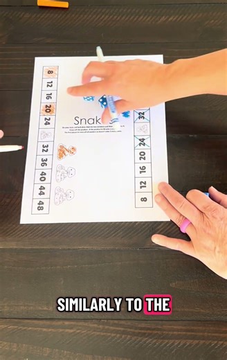 Math Game: Snakes Multiplication 🐍 #teacher #education #math #multiplication #games #numeracy #3rd