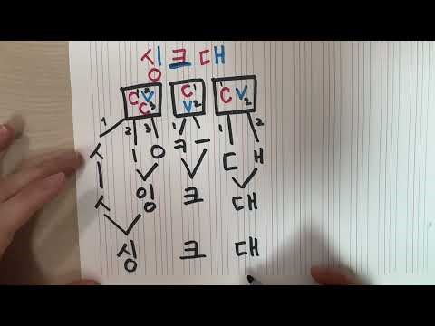 🌱 How to write&read Korean: "a sink" | A0 Word 005 |