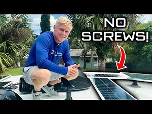 1400W Solar with NO SCREWS on Intech Aucta Willow Trailer!