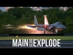 Emergency Landing: F-15 Tire Failure in San Juan Departure