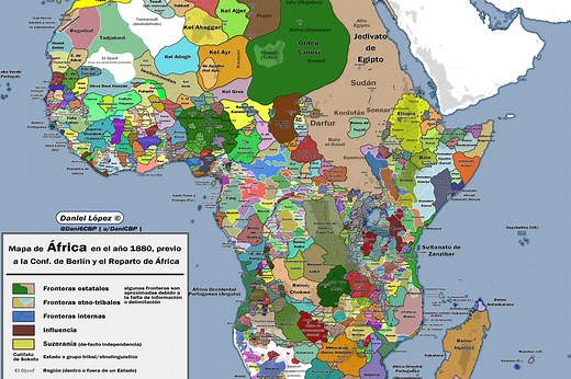 El fascinante mapa de África antes de la colonización: era tan diferente y había tantos reinos que parece un continente distinto