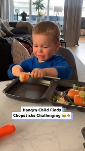 266K views · 339 reactions | Hangry child finds chopsticks a challenge  | Kidspiration | Facebook