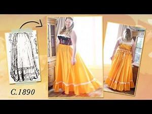 Making an Autumnal Victorian Petticoat // 1890s Petticoat