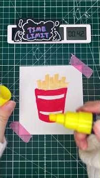 Drawing Fries 80s in 80 sec (BFDI / Battle for Dream Island) , #drawing , #asmr , #bfdi