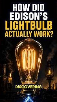 How Did Edison's Lightbulb Actually Work?