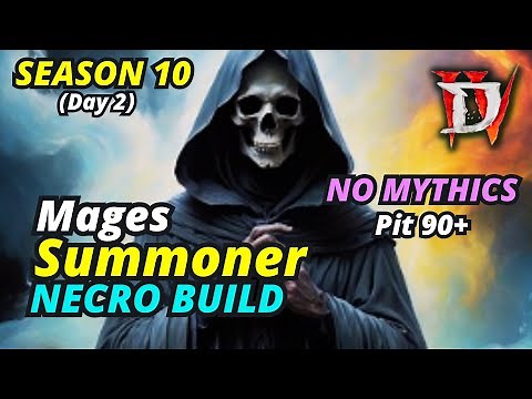 Diablo 4 Mage Summoner Necro - Season 10