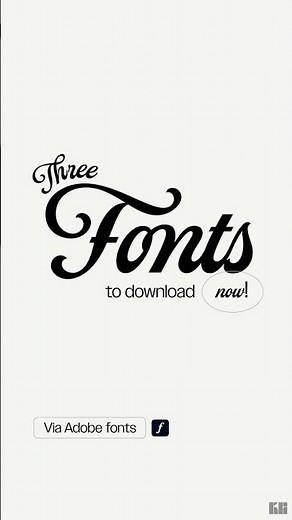 3 Fonts To Download NOW! #adobefonts