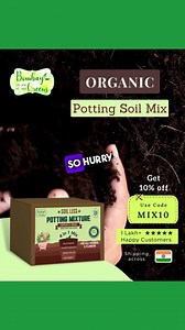 Grow big plants with ease! ✅ Use code MIX10 for 10% off our Soil Less Potting Mix. ✅ Ships across India, COD available. Hurry up and buy now at bombaygreens.com #SoillessPottingMix #PlantBabies #EasyGardening | Bombay Greens | Facebook