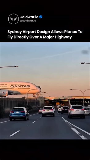 Science Hub on Instagram: "A 600 ton aircraft passes only feet above moving traffic by design. Sydney Airport routes a runway directly over a major highway using a reinforced overpass built for extreme loads. Aircraft such as the Airbus A380 taxi across this structure without disrupting road traffic below. The system relies on strict clearance standards, load calculations, and continuous monitoring. This rare layout shows how aviation planning, road transport, and civil engineering function toge