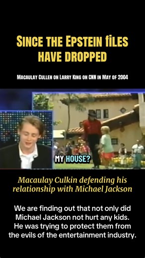 #macaulayculkin appeared in CNN’s Larry King live defending and speaking up for #michaeljackson . He characterized their relationship as a normal friendship. He would subsequently testify in 2005 at MJ’s trial in his defence. He’s a real one for standing by his friend in a time when a lot of people were trying to distance themselves from him. . . . #conspiracytiktok #conspiracy #michaeljacksonfan