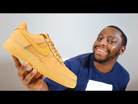Nike Air Force 1 WB Flax Wheat Gum Brown On Feet Sneaker Review QuickSchopes 239 Schopes CJ9179 200
