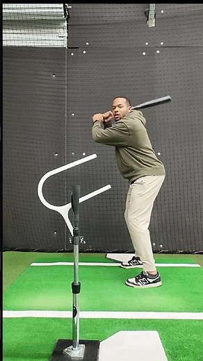 Tee drill with the swing sync. More in the full video. #baseball #softball #hitting