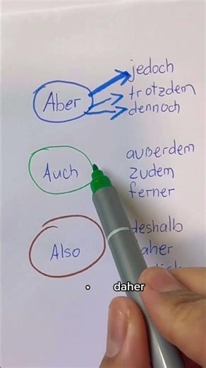 Confused by aber, auch, also? 📌 unlock 🔓 it #learngermantogether LearnGerman#GermanGrammar